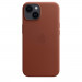 Apple iPhone Leather Case with MagSafe - оригинален кожен кейс (естествена кожа) с MagSafe за iPhone 14 (кафяв) 4