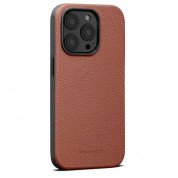 Woolnut Leather MagSafe Case - кожен (естествена кожа) кейс с MagSafe за iPhone 14 Pro (кафяв) 1
