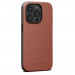 Woolnut Leather MagSafe Case - кожен (естествена кожа) кейс с MagSafe за iPhone 14 Pro (кафяв) 2