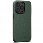 Woolnut Leather MagSafe Case - кожен (естествена кожа) кейс с MagSafe за iPhone 14 Pro Max (зелен) 1