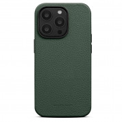 Woolnut Leather MagSafe Case - кожен (естествена кожа) кейс с MagSafe за iPhone 14 Pro Max (зелен)
