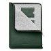 Woolnut Leather Folio Sleeve - луксозен кожен (естествена кожа) калъф с цип за MacBook Pro 14 (зелен) 3