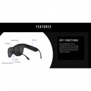 Voxos Bone Conduction Smart Glasses - слънчеви аудио умни очила (син) 2