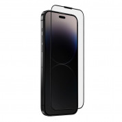 Uniq Optix Vivid Pro Full Cover Tempered Glass - калено стъклено защитно покритие за дисплея на iPhone 14 Pro Max (черен-прозрачен)