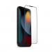 Uniq Optix Vivid Pro Full Cover Tempered Glass - калено стъклено защитно покритие за дисплея на iPhone 14 (черен-прозрачен) 1