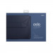 Uniq Oslo Leather Laptop Sleeve With Stand - кожен кейс с поставка за MacBook Pro 14 (2021), Macbook Pro 13 (2016-2022) и MacBook Air 13 (2018-2022) (син) 5