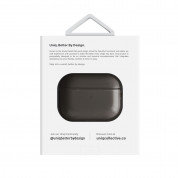 Uniq AirPods Pro 2 Glase Silicone Case - силиконов калъф с карабинер за Apple AirPods Pro 2 (черен-прозрачен) 5
