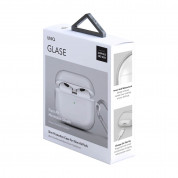 Uniq AirPods Pro 2 Glase Silicone Case - силиконов калъф с карабинер за Apple AirPods Pro 2 (прозрачен) 3