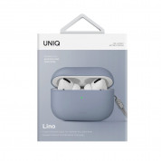 Uniq AirPods Pro 2 Lino Silicone Case - силиконов (TPU) калъф с връзка за ръка за Apple AirPods Pro 2 (син) 4