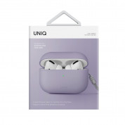 Uniq AirPods Pro 2 Lino Silicone Case - силиконов (TPU) калъф с връзка за ръка за Apple AirPods Pro 2 (лилав) 4