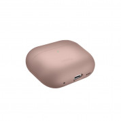 Uniq AirPods Pro 2 Lino Silicone Case - силиконов (TPU) калъф с връзка за ръка за Apple AirPods Pro 2 (розов) 3