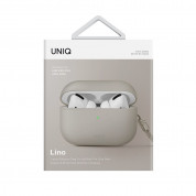 Uniq AirPods Pro 2 Lino Silicone Case - силиконов (TPU) калъф с връзка за ръка за Apple AirPods Pro 2 (бежов) 4