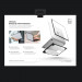 Uniq Venture Hybrid Case - удароустойчив хибриден кейс за MacBook Air 13 M2 (2022) (черен-прозрачен) 4