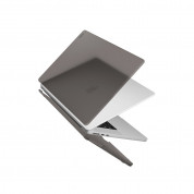 Uniq Claro Slim Hardshell Case - предпазен поликарбонатов кейс, силиконов протектор за клавиатурата и предпазител за камерата за MacBook Air 13 M2 (2022) (черен-мат) 1