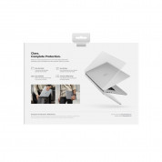 Uniq Claro Slim Hardshell Case - предпазен поликарбонатов кейс, силиконов протектор за клавиатурата и предпазител за камерата за MacBook Air 13 M2 (2022) (прозрачен-мат) 3
