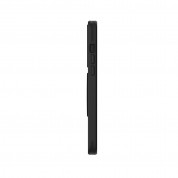 Uniq Novo Case With Foldable Stand - хибриден удароустойчив кожен кейс с поставка против изпускане за iPhone 14 Pro Max (черен) 5