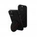 Uniq Novo Case With Foldable Stand - хибриден удароустойчив кожен кейс с поставка против изпускане за iPhone 14 Pro (черен) 3