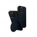 Uniq Novo Case With Foldable Stand - хибриден удароустойчив кожен кейс с поставка против изпускане за iPhone 14 Pro (син) 3