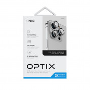 Uniq Optix Camera Tempered Glass Lens Protector - предпазни стъклени лещи за камерата на iPhone 14 Pro, iPhone 14 Pro Max (сребрист) 1