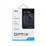 Uniq Optix Camera Tempered Glass Lens Protector - предпазни стъклени лещи за камерата на iPhone 14, iPhone 14 Plus (хамелеон) 1