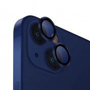 Uniq Optix Camera Tempered Glass Lens Protector - предпазни стъклени лещи за камерата на iPhone 14, iPhone 14 Plus (син)