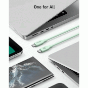 Anker 543 Bio-Based USB-C to USB-C Cable - кабел с бързо зареждане за устройства с USB-C (180 см) (зелен)  2