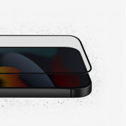 Uniq Optix Vivid Full Cover Tempered Glass - калено стъклено защитно покритие за дисплея на iPhone 14 Pro Max (черен-прозрачен) 3