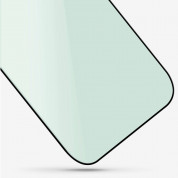 Uniq Optix VisionCare Tempered Glass with Anti Blue Light - калено стъклено защитно покритие със защитен филтър за дисплея на iPhone 14 Pro (черен-прозрачен) 4