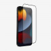 Uniq Optix Matte Full Cover Tempered Glass - матирано калено стъклено защитно покритие за дисплея на iPhone 14 Pro (черен-прозрачен) 3