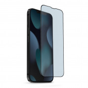 Uniq Optix VisionCare Tempered Glass with Anti Blue Light - калено стъклено защитно покритие със защитен филтър за дисплея на iPhone 14 Plus, iPhone 13 Pro Max (черен-прозрачен)
