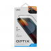 Uniq Optix Matte Full Cover Tempered Glass - матирано калено стъклено защитно покритие за дисплея на iPhone 14 Plus, iPhone 13 Pro Max (черен-прозрачен) 6