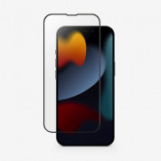 Uniq Optix Vivid Full Cover Tempered Glass for iPhone 14 Plus, iPhone 13 Pro Max (black-clear)