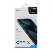 Uniq Optix Clear Tempered Glass - калено стъклено защитно покритие за дисплея на iPhone 14 Plus, iPhone 13 Pro Max (прозрачен) 4