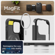 Spigen MagFit Geo Armor 360 Case - хибриден удароустойчив кейс с MagSafe и с вграден стъклен протектор за iPhone 14 Pro Max (черен) 9