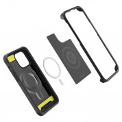 Spigen MagFit Geo Armor 360 Case - хибриден удароустойчив кейс с MagSafe и с вграден стъклен протектор за iPhone 14 Pro (черен) 6