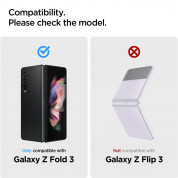 Spigen EZ Fit Cover and Hinge Film - комплект стъклено защитно покритие и покритие за пантата за Samsung Galaxy Z Fold 3 (прозрачно) 8