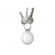 Nomad AirTag Rugged Keychain - висококачествен ключодържател за Apple AirTag и ключове (бял)