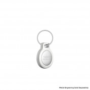 Nomad AirTag Rugged Keychain - висококачествен ключодържател за Apple AirTag и ключове (бял) 6