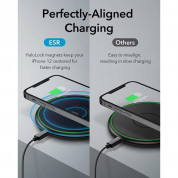 ESR HaloLock Magnetic Wireless Charger 10W - поставка (пад) за безжично зареждане за iPhone с MagSafe и Qi съвместими мобилни устройства (син)	 2