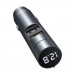 Baseus Energy Column Pro Bluetooth FM Transmitter (CDNL000014) - блутут FM трансмитер и зарядно за кола за мобилни устройства (тъмносив) 2
