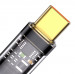 Baseus Explorer USB-A to USB-C Cable 100W (CATS000201) - здрав кабел с въжена оплетка и бързо зареждане за устройства с USB-C порт (100 см) (черен) 3