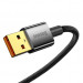 Baseus Explorer USB-A to USB-C Cable 100W (CATS000201) - здрав кабел с въжена оплетка и бързо зареждане за устройства с USB-C порт (100 см) (черен) 4