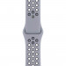 Apple Watch Nike Sport Band - оригинална силиконова каишка за Apple Watch 38мм, 40мм, 41мм (сив-черен)  2