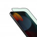 Uniq Optix VisionCare Tempered Glass with Anti Blue Light - калено стъклено защитно покритие със защитен филтър за дисплея на iPhone 14, iPhone 13, iPhone 13 Pro (черен-прозрачен) 2