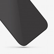 Uniq Optix Privacy Full Cover Tempered Glass - калено стъклено защитно покритие с определен ъгъл на виждане за дисплея на iPhone 14, iPhone 13, iPhone 13 Pro (черен-прозрачен) 3