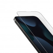 Uniq Optix Clear Tempered Glass - калено стъклено защитно покритие за дисплея на iPhone 14, iPhone 13, iPhone 13 Pro (прозрачен) 1