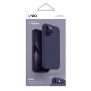 Uniq Lino Liquid Silicone Case - силиконов (TPU) калъф за iPhone 14 Pro Max (лилав) 6