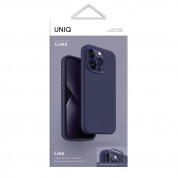 Uniq Lino Liquid Silicone Case - силиконов (TPU) калъф за iPhone 14 Pro (лилав) 6