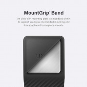 Uniq Heldro Mount Case - хибриден удароустойчив кейс с лента за ръка за iPhone 14 Pro (прозрачен-цветен) 6