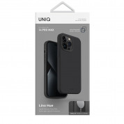 Uniq Lino Hue Liquid Silicone Case - силиконов (TPU) калъф с MagSafe за iPhone 14 Pro (сив) 7